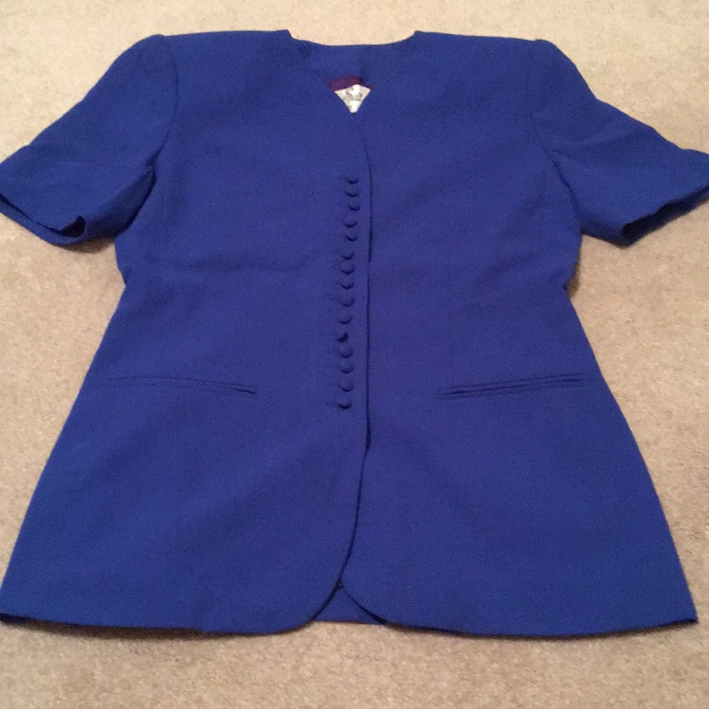 Vintage Blue Skirt Suit